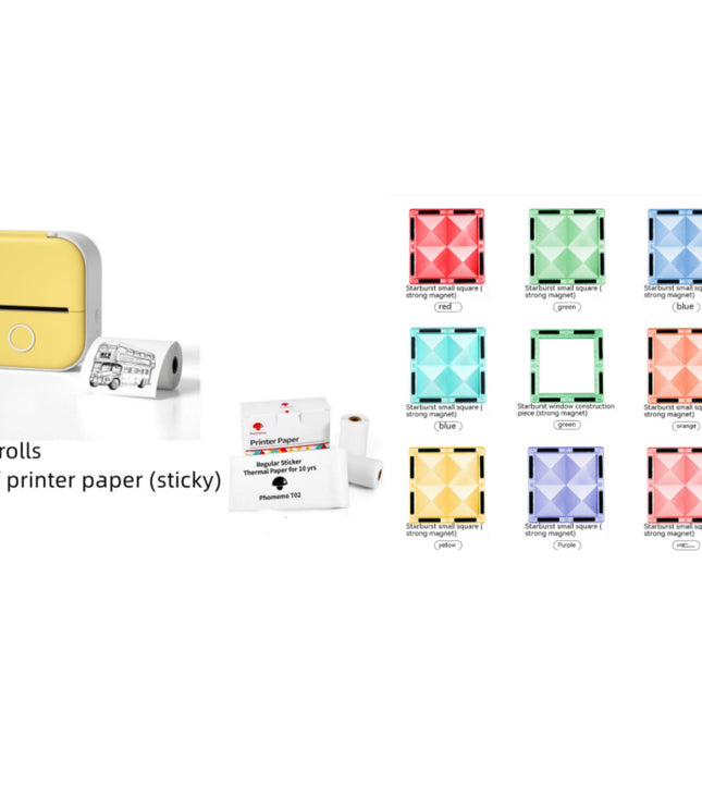Portable Mini Thermal Label Printer Home Photo Printer Student Wrong Question Printer Bluetooth-compatible Mini Label Printer Price Tag