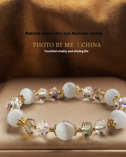 Fashion Ornament Natural White Opal Bracelet 10mm