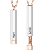 Cylinder rose gold silver