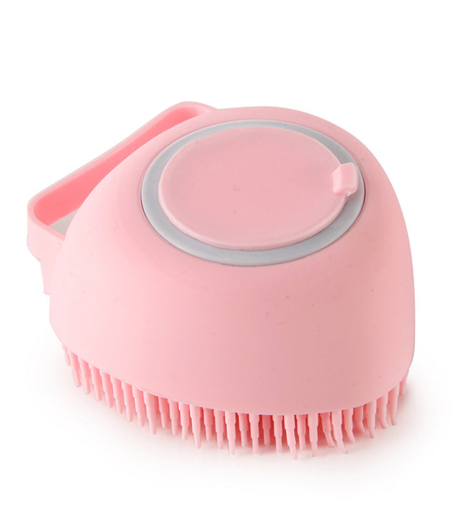 Silicone Dog Bath Massage Gloves Brush Pet Cat Bathroom Cleaning Tool Comb Brush For Dog Can Pour Shampoo Dog Grooming Supplies