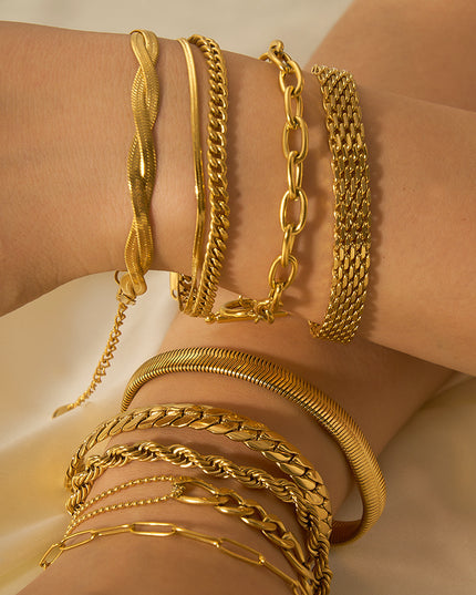 Stainless Steel Ornament Bracelet Female