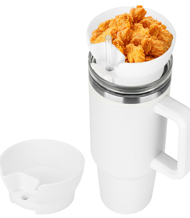 Popcorn Snack Cup Lid Straw