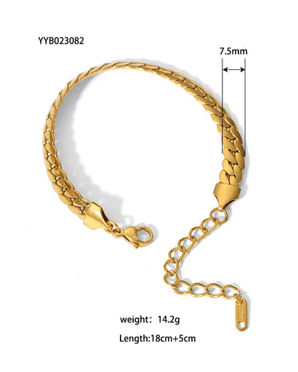 Stainless Steel Ornament Bracelet Female