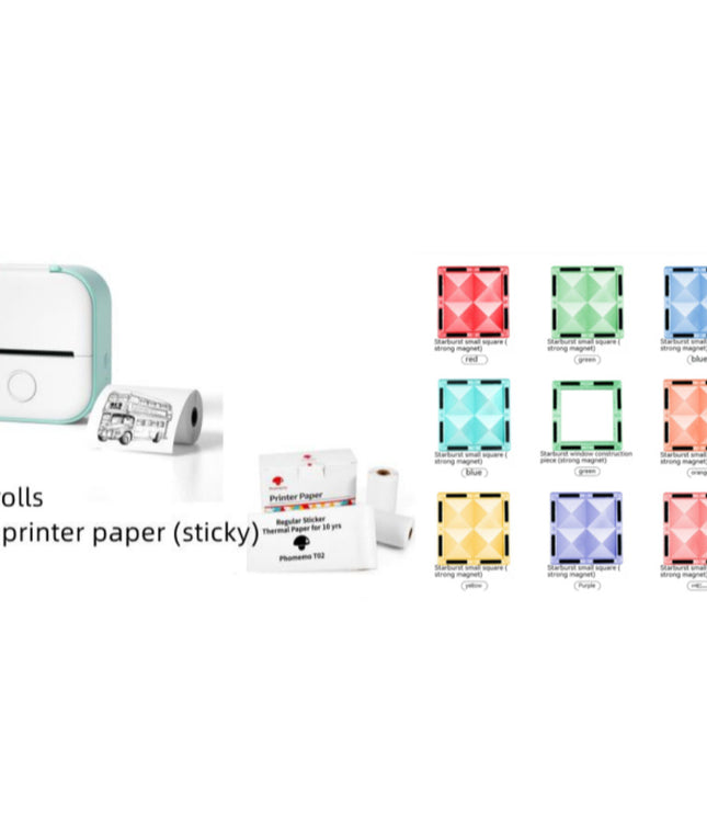Portable Mini Thermal Label Printer Home Photo Printer Student Wrong Question Printer Bluetooth-compatible Mini Label Printer Price Tag