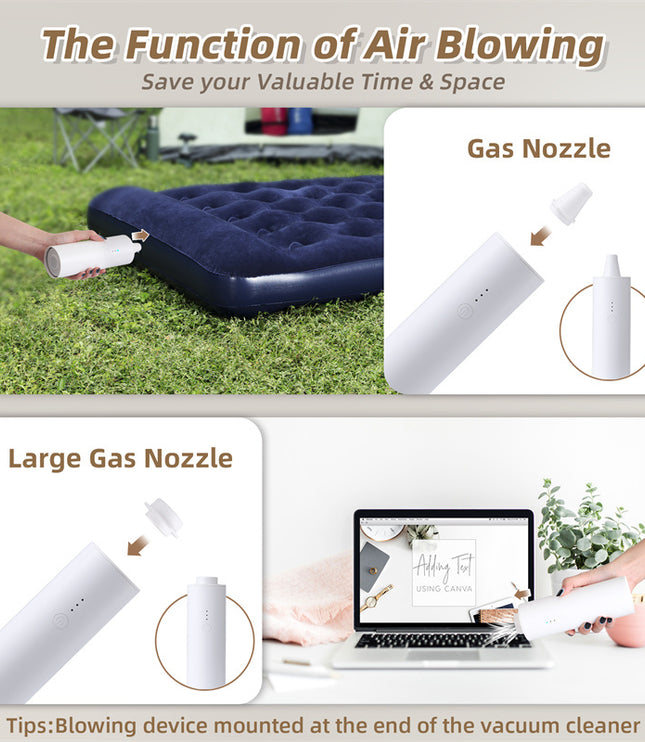 Shell Multifunctional Car Vacuum Cleaner 10kPa Outdoor Suction Blowing And Charging Integrated Car Vacuum Cleaner