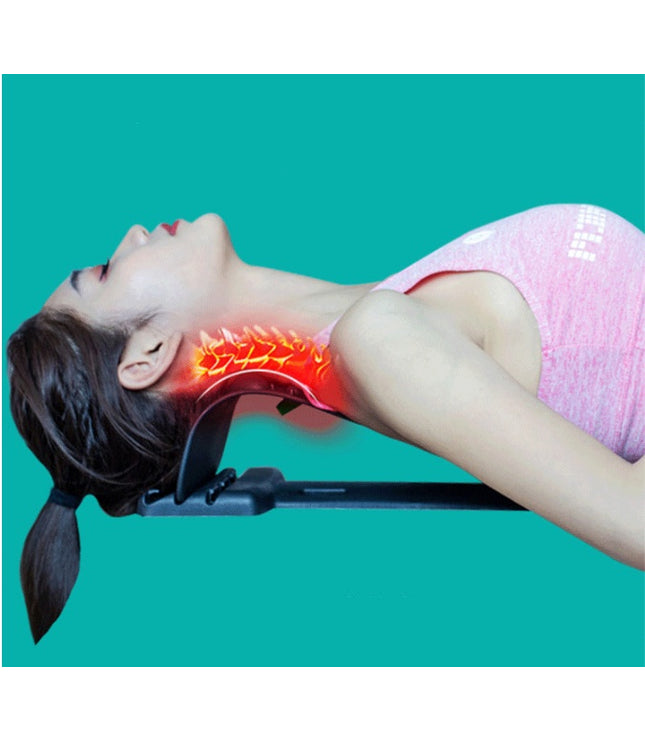 Home lumbar spine cervical support neck traction device