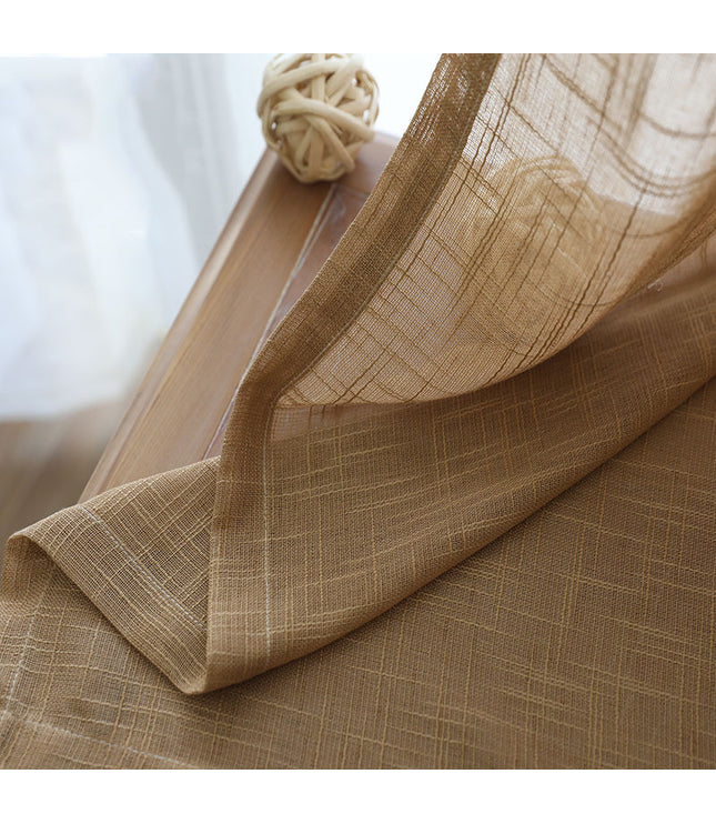 Fashionable cotton and linen curtains