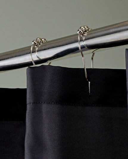 Shower Curtain Black And White Keys Printing