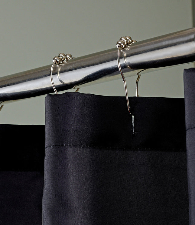 Shower Curtain Black And White Keys Printing