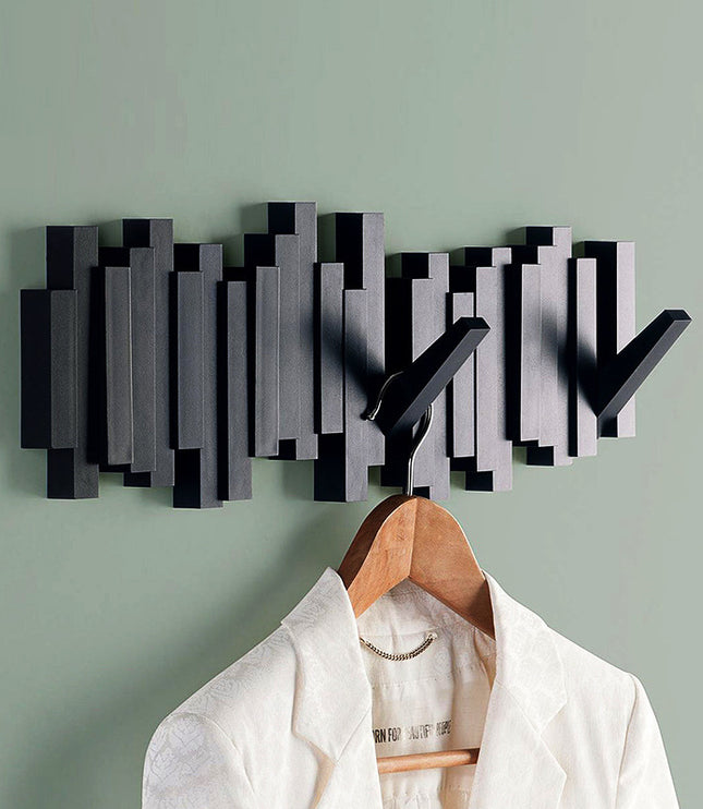 Creative Wall Wooden Pile Hook Wall Decoration Shelf