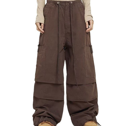 American Retro High Street Straight Wide Leg Casual Pants
