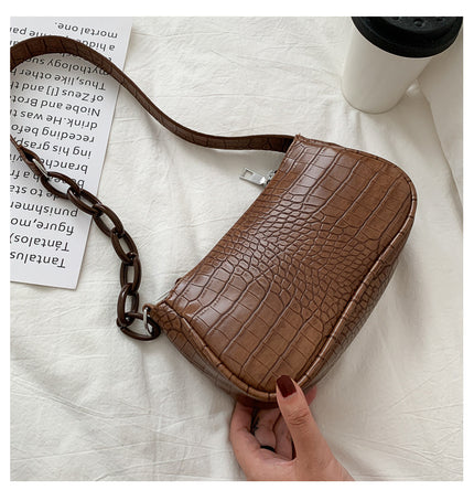 Casual Clashing Underarm Bag