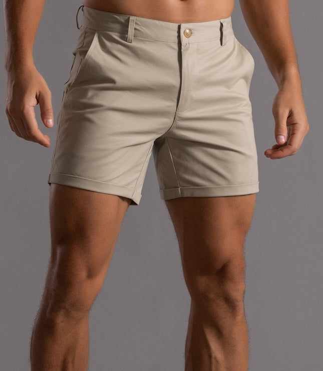 Men's Shorts With Pockets Fashion Summer Button Beach Pants