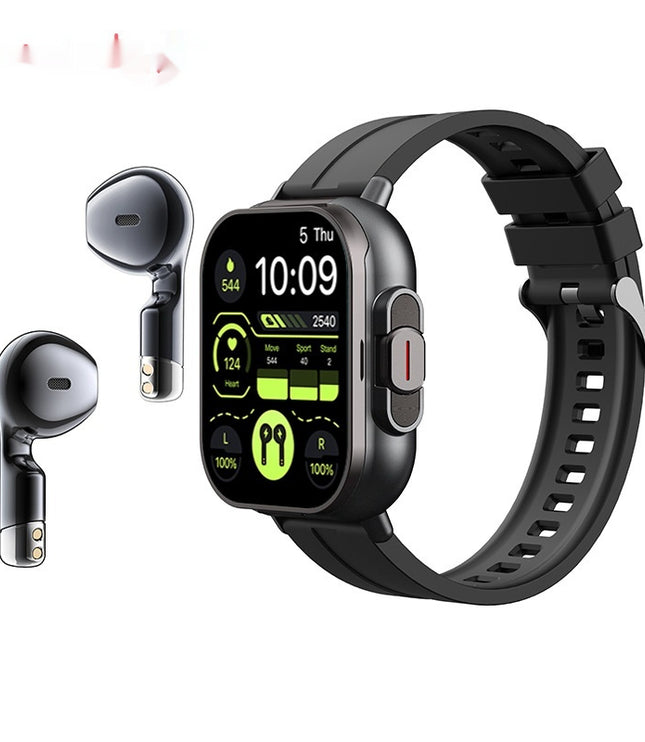 Cross-border New Arrival Smart Watch TWS Bluetooth Headset Two-in-one Heart Rate
