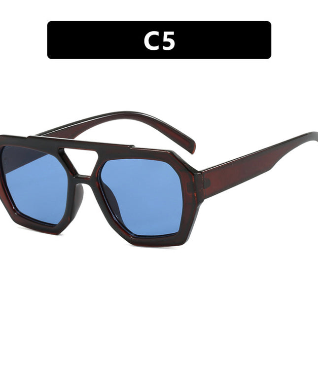 Ins Big Frame Leopard Sunglasses Summer Sunshade Beach Vacation Glasses