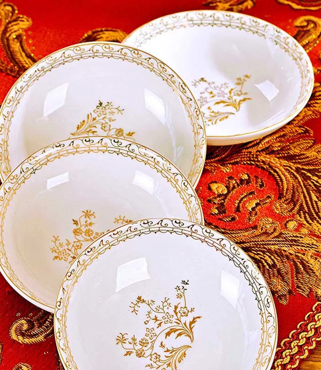 60 Heads jingdezhen ceramics chinese dishes dish set Tableware посуда Soup Bowl Salad Noodles Bowl Plate Dinnerware Sets