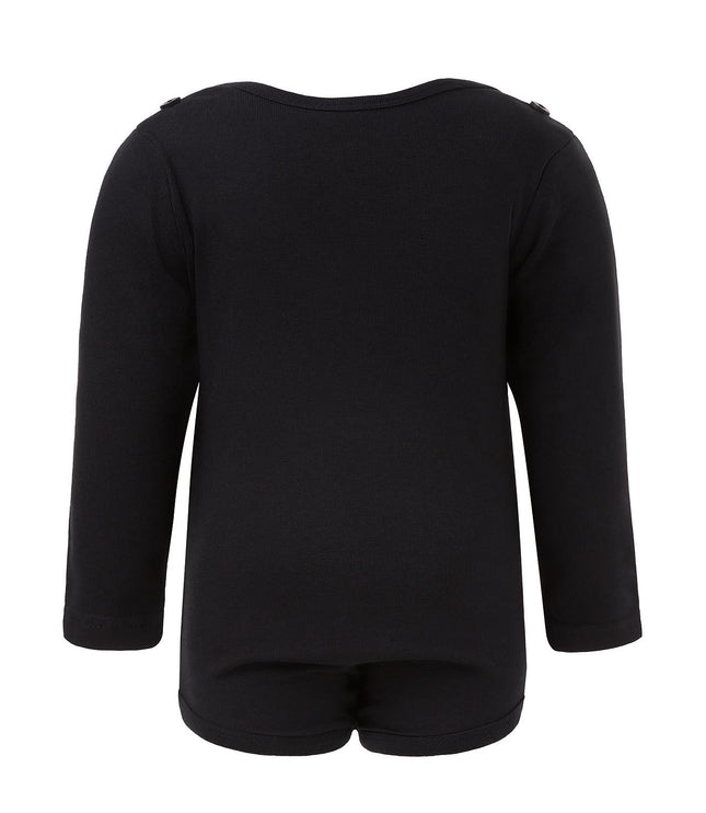 Black Onesie with Green Elements