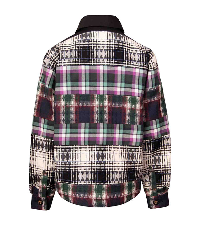 Mixed Tartan Plaid Shirt
