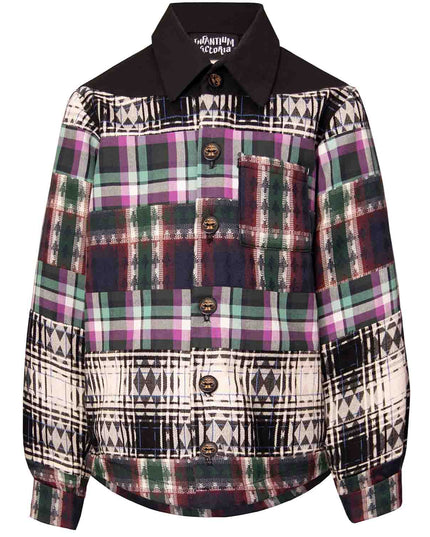 Mixed Tartan Plaid Shirt