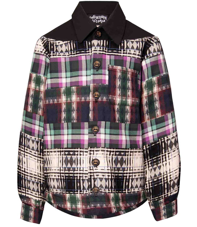 Mixed Tartan Plaid Shirt