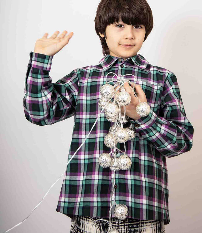 Fancy Tartan Shirt for Kids