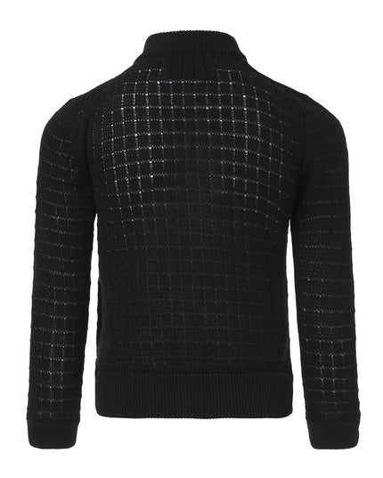 Balck Summer Cardigan with Front Buttons Fastening
