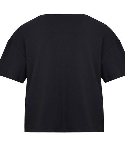 Hand-Painted Oversized Black T Shirt for Kids