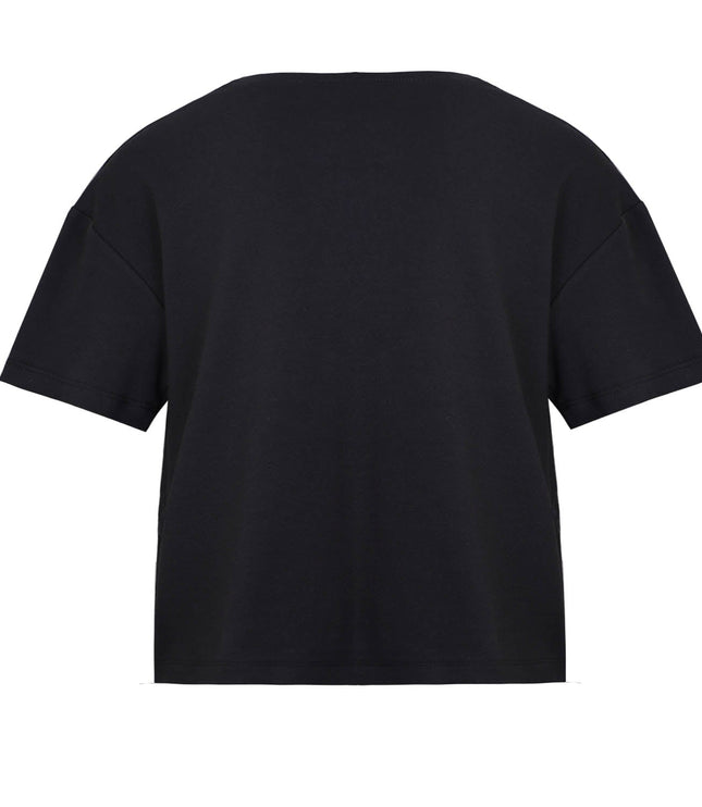 Hand-Painted Oversized Black T Shirt for Kids