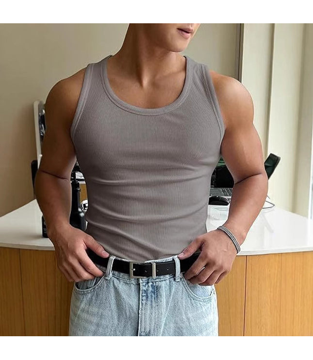 Men's Round Neck Workout Fitness T-shirt