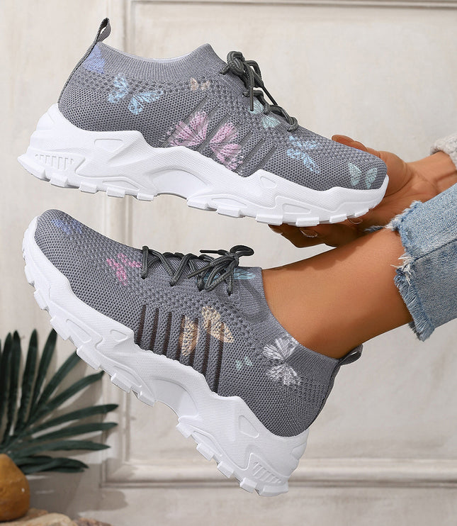 Flying Woven Shoes All-match Non-slip Wear-resistant Sneakers