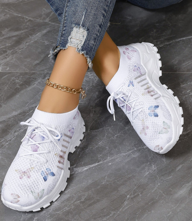 Flying Woven Shoes All-match Non-slip Wear-resistant Sneakers