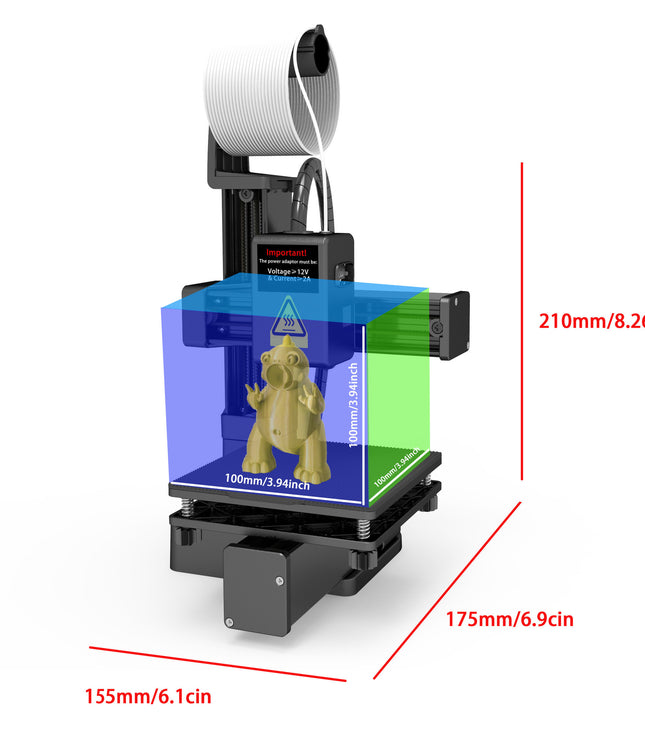 EasyThreed 3D Printer K10 Entry Level Use TPU PLA 175mm