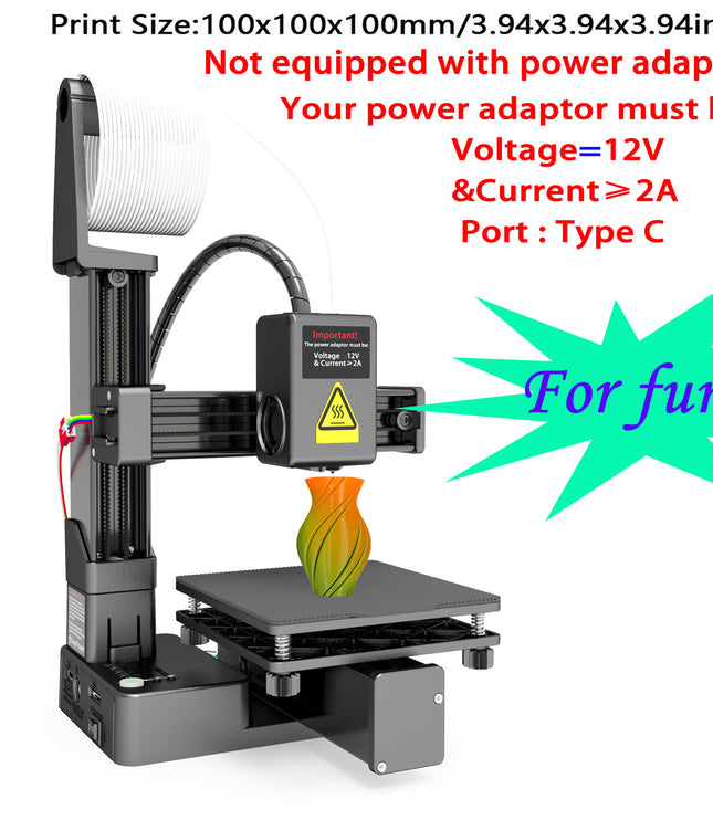EasyThreed 3D Printer K10 Entry Level Use TPU PLA 175mm