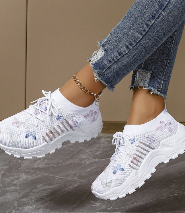 Flying Woven Shoes All-match Non-slip Wear-resistant Sneakers