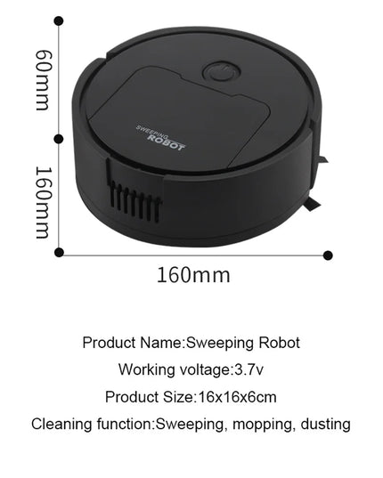 Fully Automatic Sweeping Robot Suction And Sweeping Mop Household Lazy Person Intelligent Three In One Sweeping Machine
