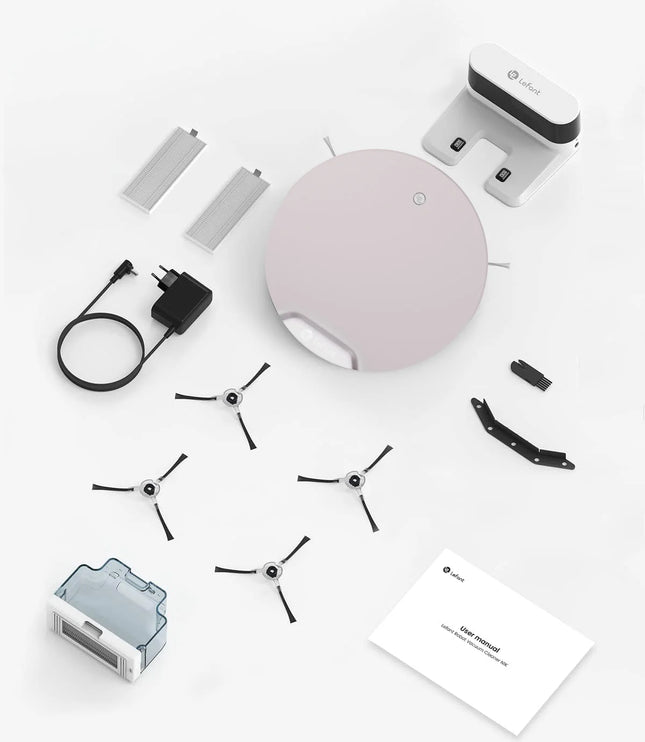 Lefant N1 Robot Vacuum Cleaner, Suction Power 4500PA, 4 Cleaning Modes, App Control, Up to 165 Minutes Autonomy