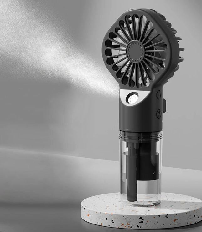 Portable Humidifier Fan Mini Handheld Mist Fan Portable USB Rechargeable Handheld Fan with Humidifier Mini Water Spray Hand Fan