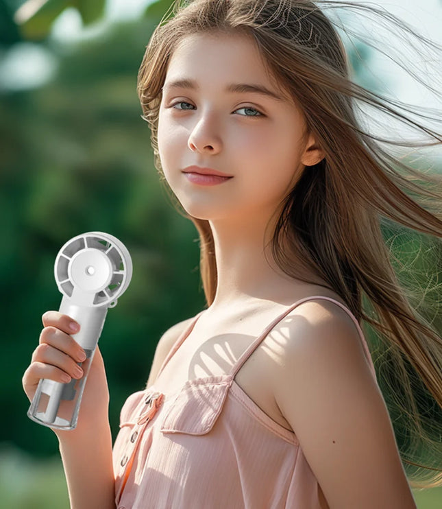 New Models Handheld Mini Fan USB Rechargeable Portable Humidifier Mist Cooler Cooling Spray Humidifier Fans For Home Office Dorm