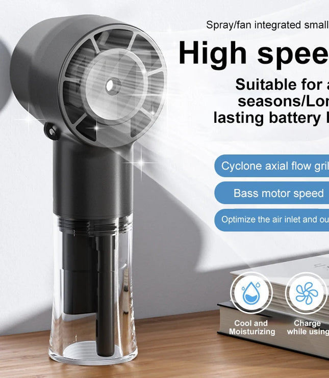 New Models Handheld Mini Fan USB Rechargeable Portable Humidifier Mist Cooler Cooling Spray Humidifier Fans For Home Office Dorm