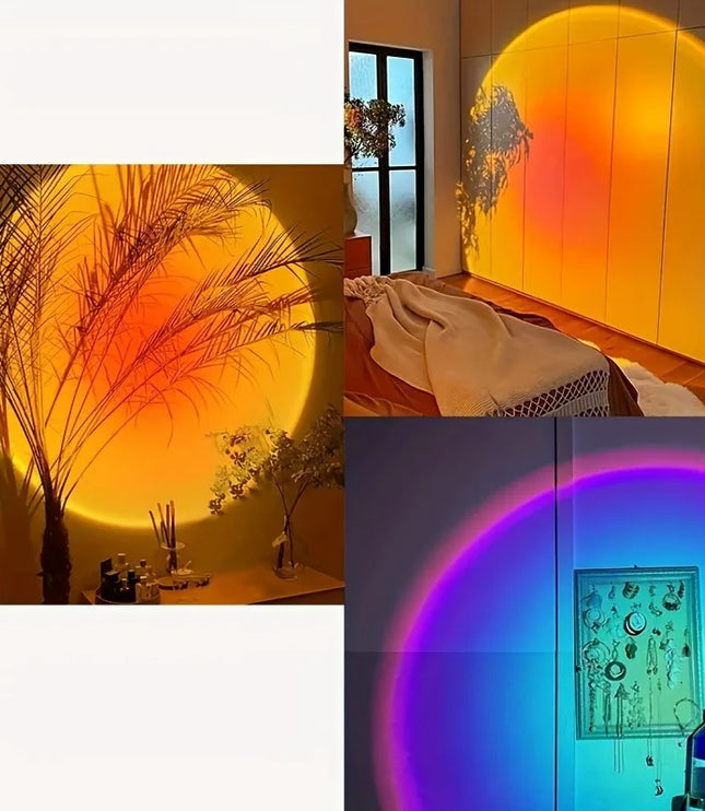 Sunset Light Projection LED Light with Remote Control, 16 Colors Night Light, RGB Lighted Sunrise Lights