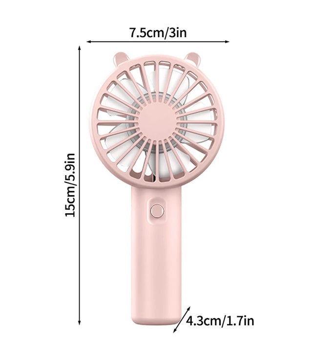Cute Mini Portable Fan Mini Eyelash Fan Handheld Fan With Battery Office Outdoor Travel Small Fan Summer Refreshing Student Gift