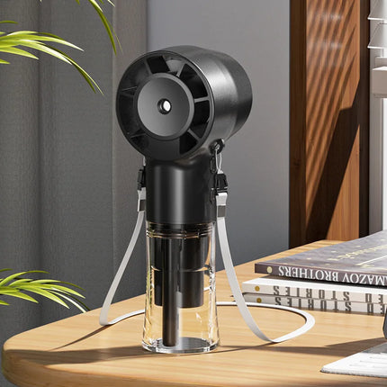 New Models Handheld Mini Fan USB Rechargeable Portable Humidifier Mist Cooler Cooling Spray Humidifier Fans For Home Office Dorm