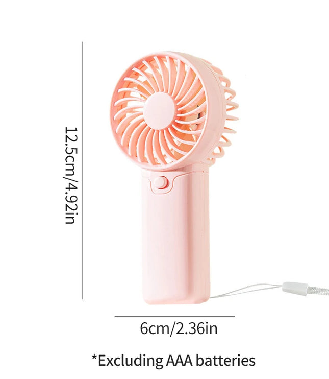 Cute Mini Portable Fan Mini Eyelash Fan Handheld Fan With Battery Office Outdoor Travel Small Fan Summer Refreshing Student Gift
