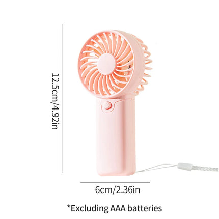 Cute Mini Portable Fan Mini Eyelash Fan Handheld Fan With Battery Office Outdoor Travel Small Fan Summer Refreshing Student Gift