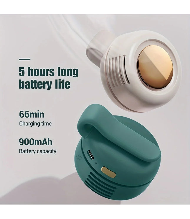 Whirlwind Leafless Fan With Portable Button Design USB Charging Silent Portable Mini Fan For Home And Outdoor Travel