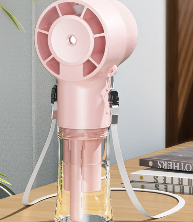 New Models Handheld Mini Fan USB Rechargeable Portable Humidifier Mist Cooler Cooling Spray Humidifier Fans For Home Office Dorm