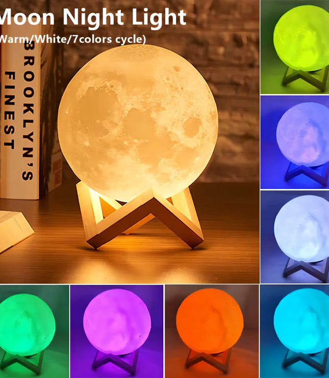 Book Light LED Moon Light Galaxy Light, Moon Night Light, Girl, Boy, Child Birthday Gift, Bedroom Decoration Indoor lighting