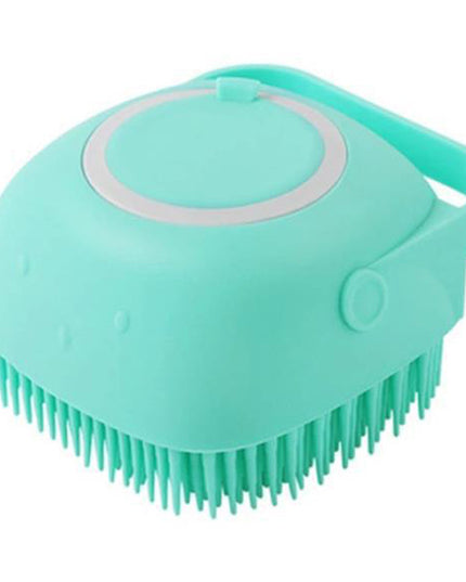 Silicone Dog Bath Massage Gloves Brush Pet Cat Bathroom Cleaning Tool Comb Brush For Dog Can Pour Shampoo Dog Grooming Supplies