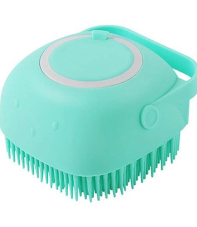 Silicone Dog Bath Massage Gloves Brush Pet Cat Bathroom Cleaning Tool Comb Brush For Dog Can Pour Shampoo Dog Grooming Supplies