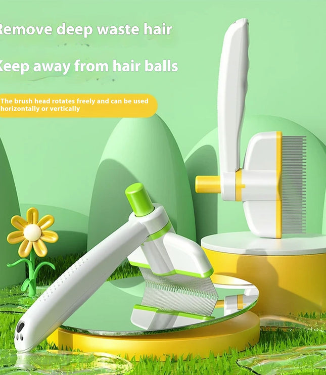 Cat Comb Tie Removal Floating Hair Magic Long Hair Pet Self-Cleaning Row Dog Cat Comb Grooming Supplies Flea Removal Brush Pets Products